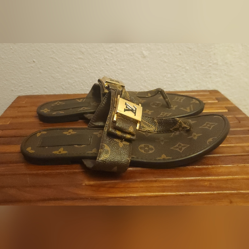 Louis Vuitton Brown Monogram Leather Strap - Picture 8 of 10